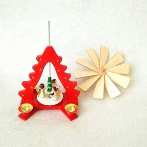 Wooden handicrafts german Christmas windmill for present
