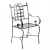 Import Wrought Iron Fence Patio Furniture Sale Wrought Iron Chairs Vintage Metal Garden Chair from China