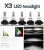 Import X3 led headlights 2016 NEW design high power led headlight bulb h7 from China