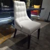 Y921 High quality antique tufted white velvet cover dining room chair
