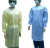 Import Yellow sms isolation gown disposable non woven surgical gown 2 green gown from China