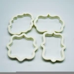 Yiwu bobao funny 3D 4pcs eco-environmentally food grade ABS fruit shape  biscuit cookie and chocolate  moulds