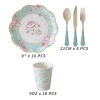YR Paper Plates and Napkins Cups  Disposable Dinnerware Set