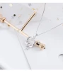 Yuli wholesale 925 Sterling silver heart jewelry necklace fashion woman wedding crystal pendant necklace