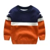 YY10435B Spring primary school kids sweater O neck children sweater boys clothes children winter thick baby sweater