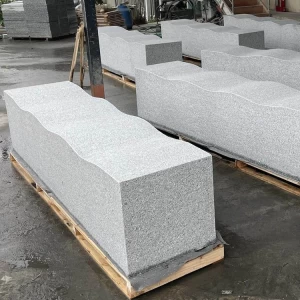 light grey granite bench for garden projects