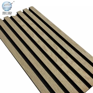 Manufacturer Custom Akupanel Sound Proof Isolation Hayhoe Slatted Wood Acoustic Panel for Dining Room