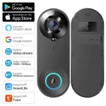Tuya Smart Video Doorbell Camera 1080P WiFi Video Intercom Door Bell Camera Two-Way Audio Works With Alexa Echo Show