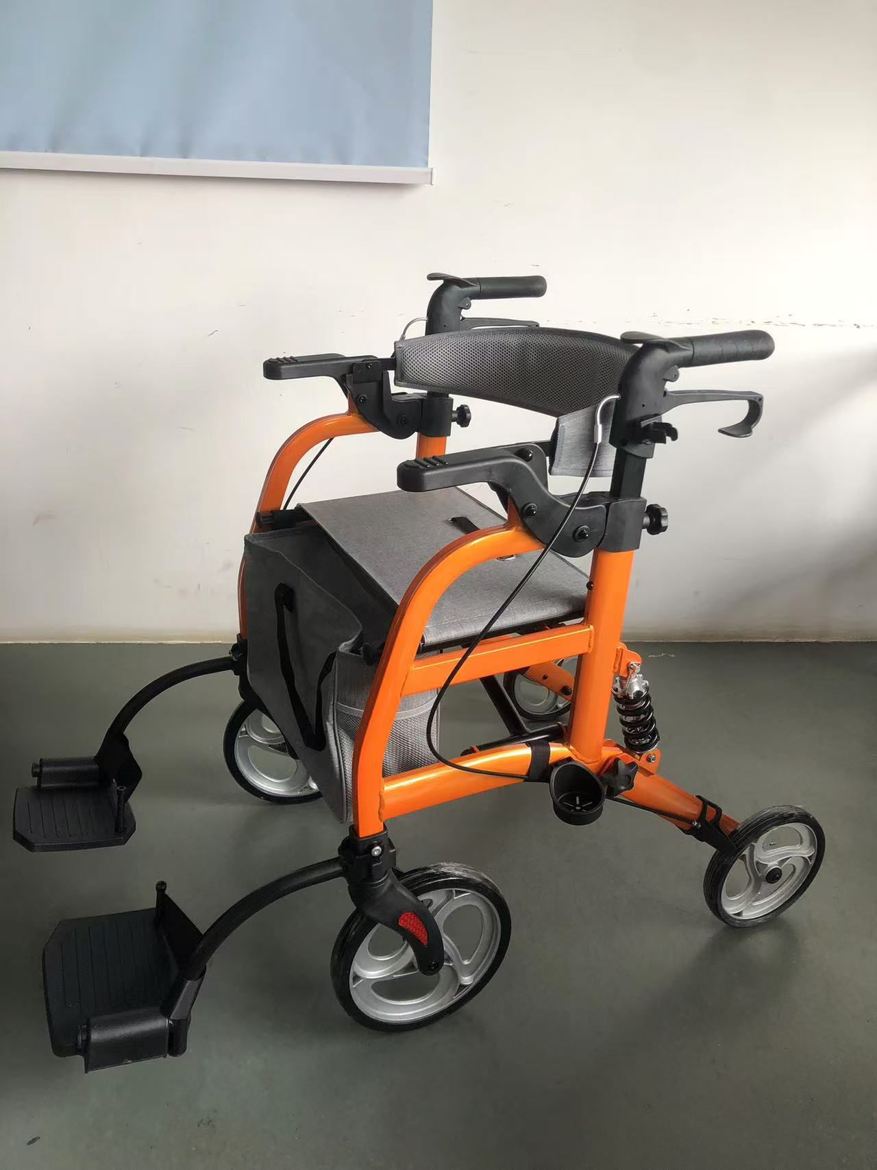 Buy Elderly Walking Assist Rollator Walker Aluminum Alloy Pulley ...