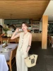 Huating Women's Linen-Blend Sleeveless Waistcoat, V-Neck Button Down Vest Top, Casual Office Layered Outerwear  TT