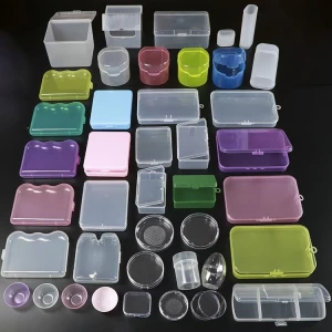 SUNSHING Transparent Gift Box Cosmetic Travel PP Packing Box Container Small Mini Storage PP Box Case