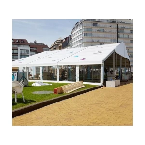 Clear Span Curved Roof Tent For Restaurant Reception Marquee