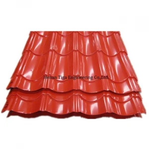 glazed prepainted steel roof sheet
