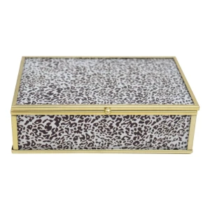 Modern jewelry box, metal jewelry box, necklace, ring, bracelet storage box180-216791