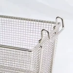 High Quality Commercial Large Size Iron/201/304 Stainless Steel Frying Basket Long Handle Fryer Basket