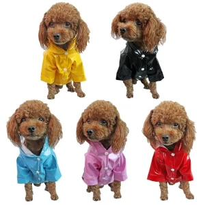 Summer Outdoor Pet Clothes Rain Coat Hoody Waterproof Jackets Raincoat for Dogs Cats Accessories