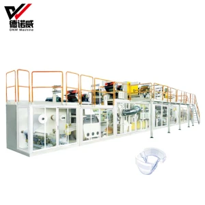 Disposable full elastic waistband baby diaper making machine production line