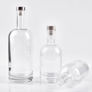 Can be customized shape capacity map name glass bottle.
