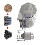 Large capacity horizontal sawmill stick carbonization furnace, palm shell rice husk bamboo wood carbonization kiln