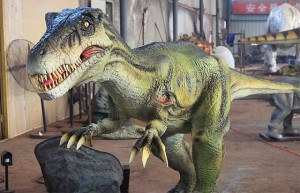 medium size animatronic dinosaur with movement simulation for indoor display﻿