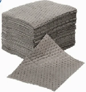 General purpose absorbent pads for universal spills