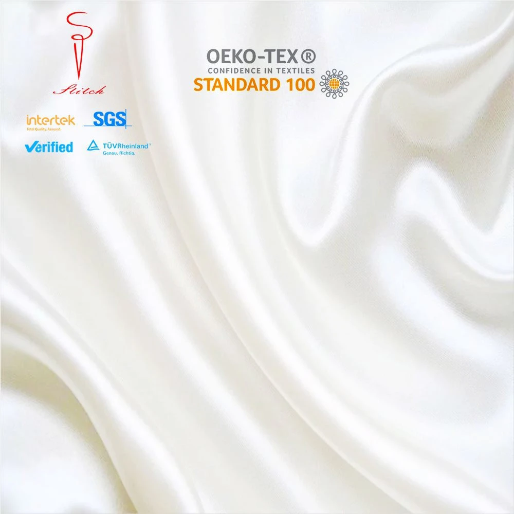 Top Quality Silk Fabric Organic Charmeuse Silk Fabric 19momme/22momme