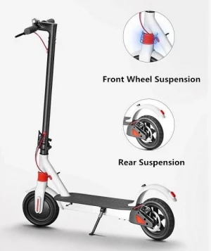 8.5 inch folding electric scooter with dual suspension