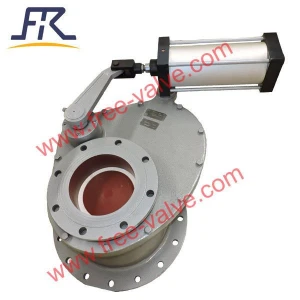 short structure Pneumatic ceramic rotary disc Feeding Valve for Replacing dome valve at coal power plants