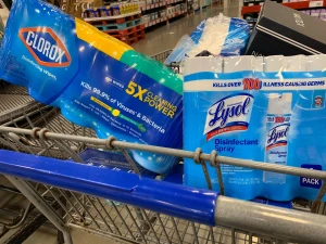 Lysol Disinfectant Spray,Clorox Disinfectant wipes