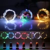 1-10m Silver Wire LED String light Strip Fairy warm white Garland Home Christmas Wedding Party Decoration Powered by Battery