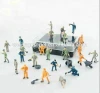 1/ 87 scale construction worker plastic miniature human figure for collectible