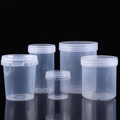 1 litre /2l Food Grade Clear Plastic Bucket, 4 ltr /5 liter Transparent Food Pail With Lid