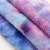 Import 100% polyester tie dye rainbow colorful gradient rabbit fur material coat toy pet nest fabric from China