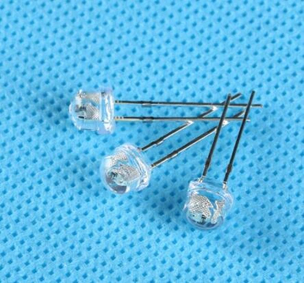 1000pcs 5mm Clear Straw Hat Multicolor Flicker RGB Flash  Red Green Blue Blinking 5 mm LED Light Emitting Diode Lamp DIY Kit