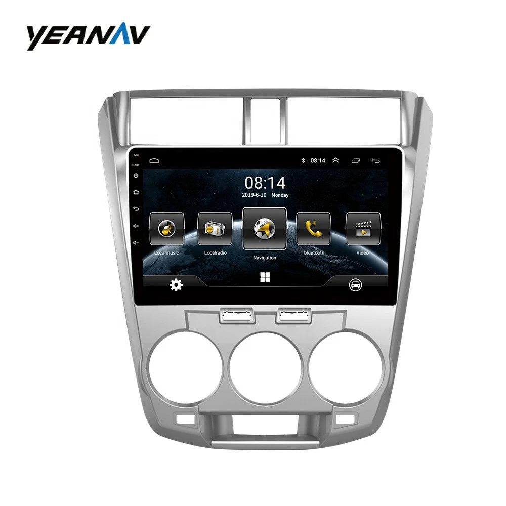 10.1 inch display module city car video GPS navigation system with touch screen buit-in GPS navigation