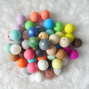 12 MM Round Shaped Food Grade Silicone Beads DIY Silicone Bead Supplies Bite Beads