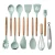 Import 12 pcs wholesale non stick silicone kitchen accessories cooking utensil Silicone kitchen utensils set from China