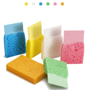 12PCS Colorful cleaning kitchen sponge Compressed kitchen cellulose sponge sheet