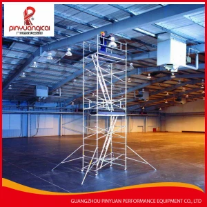 1.35m x 2m size Aluminum mobile stair scaffolding factory price