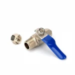 1/4 BSP Male Thread to 1/4 3/8 Metal Conversion Ball Valve Switch Pipe Fitting Faucet Connector RO Water Filter Parts