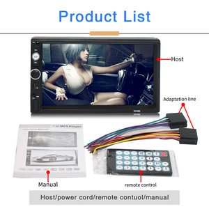 2 DIN 7010B Touch Screen player Car  VCD DVD CD MP4 MP3 Player Car Stereo with SD Card
