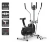 2 IN 1 Cross Trainer Exercise Fitness Machine Upgraded Model Elliptical Spinning Bike