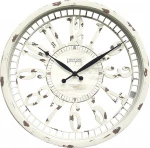 20 inches Antique Cream Whitney  rustic Wall Clock