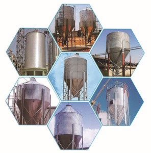 2016 Hot Galvanized Steel Silo with RC Conical Hopper