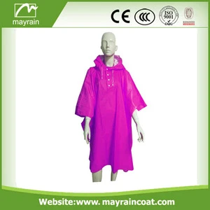 2017 China New Design Waterproof Raincoat/Rain Poncho with logo