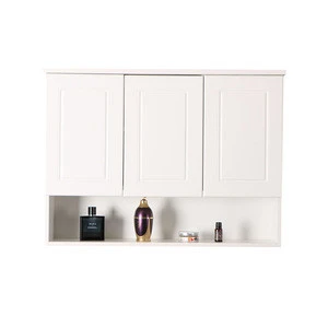 2018 modern home use melamine finish light bathroom and kitchen storage cabinet