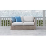 2018 wicker garden sofa 2 seater waterproof outdoor sofa for sale
