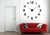 Import 2019 hot acrylic wall clock for home decor and promotion round plastic mirror digital clock from China