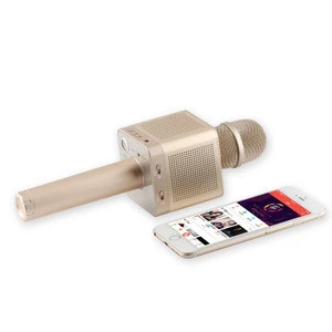 2019 New Trend Style Stereo Wireless Karaoke Bluetooth Condenser Microphone