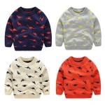 2019 Popular child boys round neck long sleeve baby boy pullover sweater